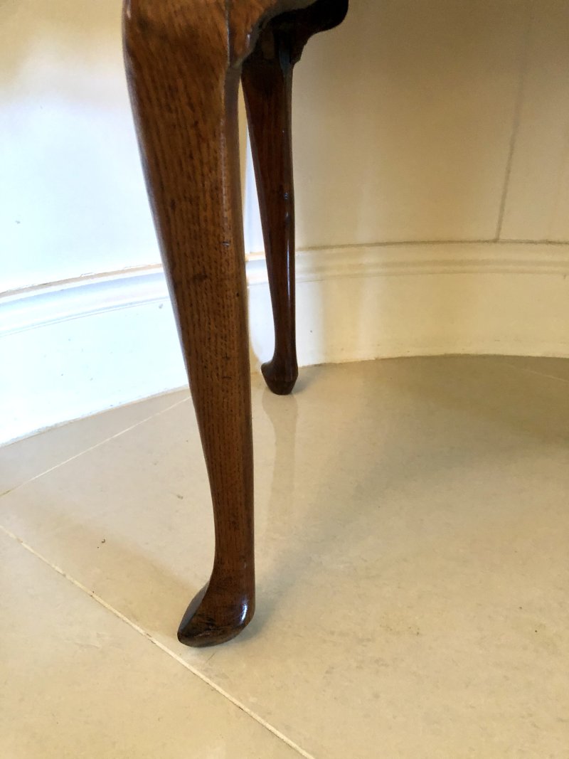 Antique George III Oak Lowboy - Image 8